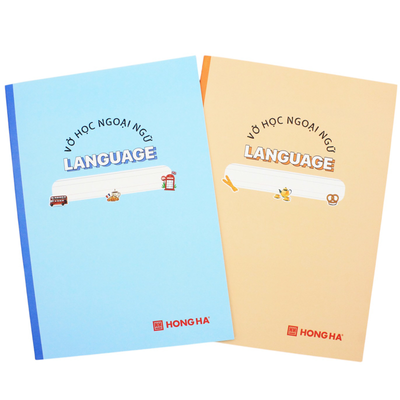 Hồng Hà - Vở Học Ngoại Ngữ Study Languge B5 80Tr 70Gsm KNNN-1464 (Giao mẫu ngẫu nhiên)
