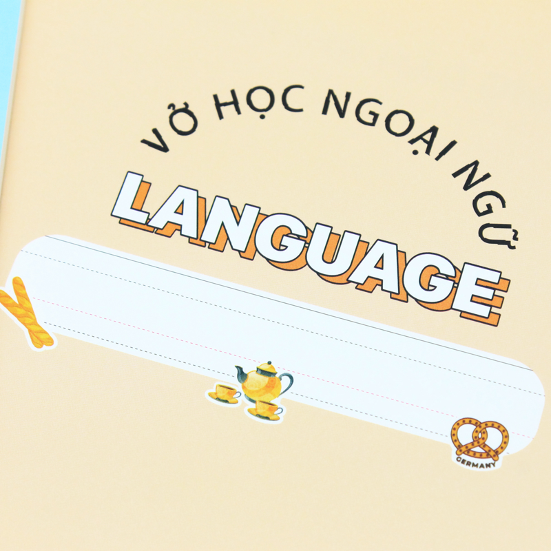 Hồng Hà - Vở Học Ngoại Ngữ Study Languge B5 80Tr 70Gsm KNNN-1464 (Giao mẫu ngẫu nhiên)