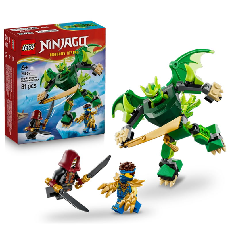 Lego Ninjago Đồ Chơi Lắp Ráp Bộ Chiến Đấu Chiến Giáp Rồng Của Lloyd 71862