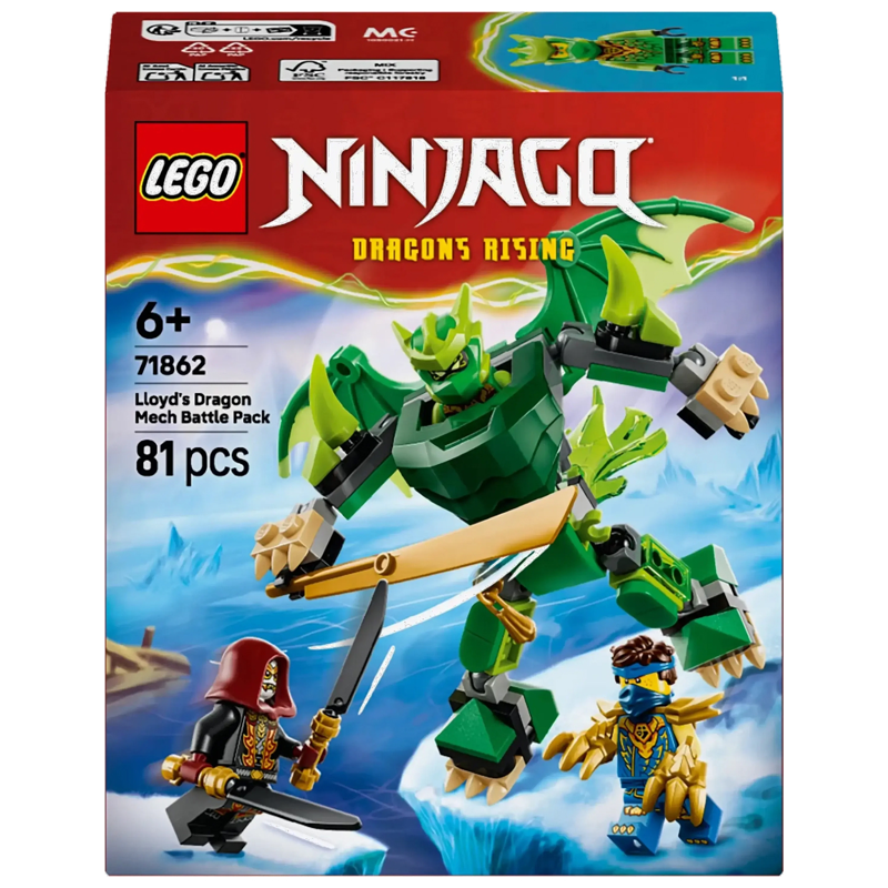 Lego Ninjago Đồ Chơi Lắp Ráp Bộ Chiến Đấu Chiến Giáp Rồng Của Lloyd 71862