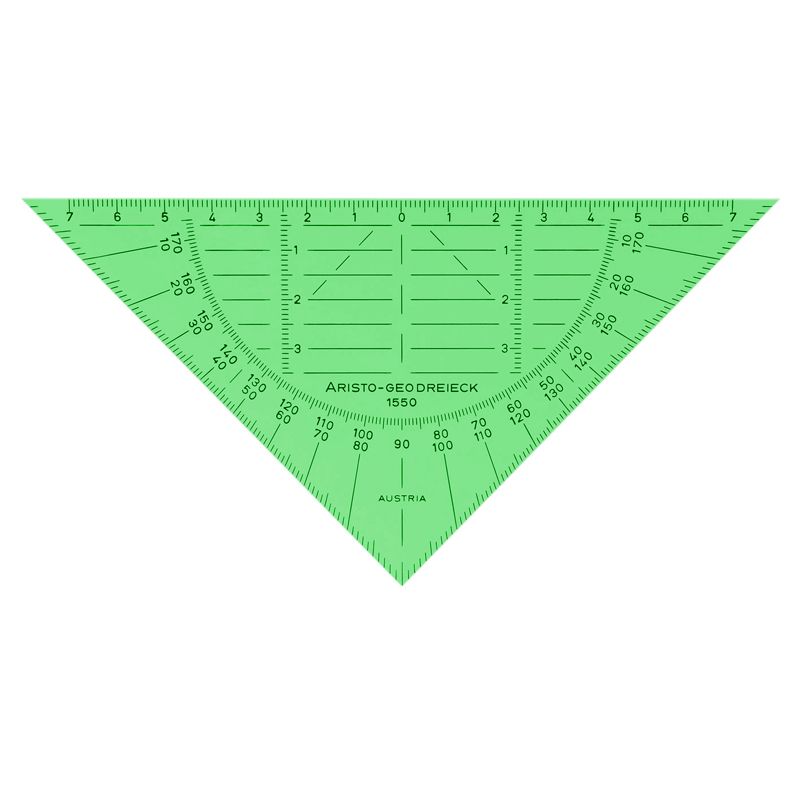 Thước Eke Xanh Lá 45 độ, 16 CM AR1550GR