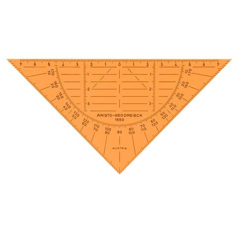 Thước kẻ Cam 45 độ, 16 CM AR1550OR