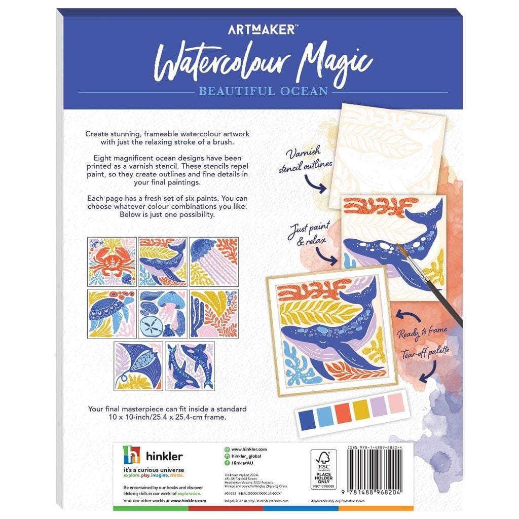 Art Maker Watercolour Magic Beautiful Ocean