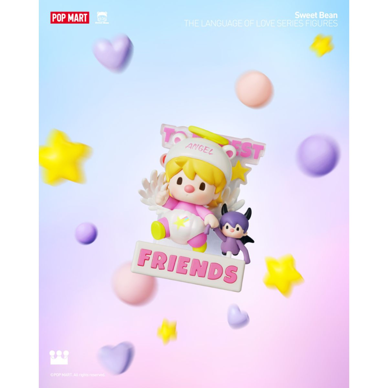 Pop Mart - Mô Hình Sweet Bean the Language of Love Series Figures (Giao mẫu ngẫu nhiên)