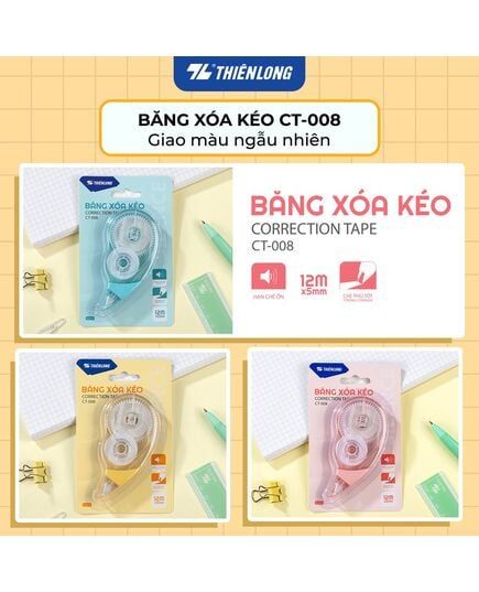 Băng Xóa Kéo 12M CT-008