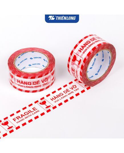 Băng Keo Hàng Dễ Vỡ Fragile BKD-002 80M/ Trắng
