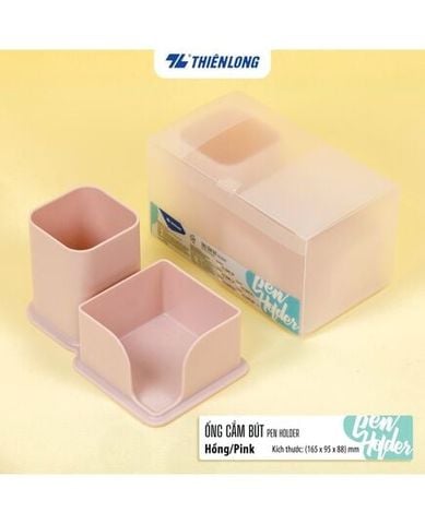 Ống Cắm Bút Khay Giấy Note PS-003 Hồng
