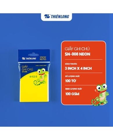 Giấy Ghi Chú Neon 3X4 SN-008
