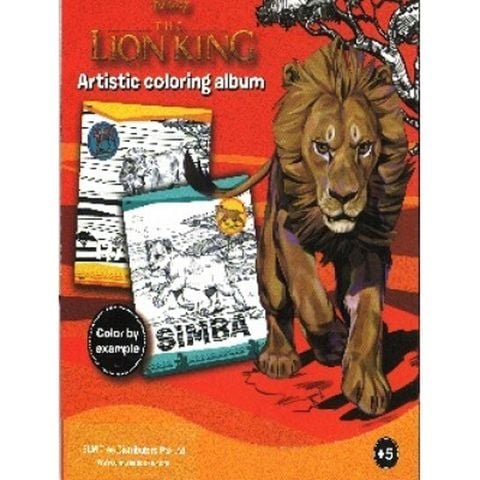 Artistic Coloring Album : The Lion King
