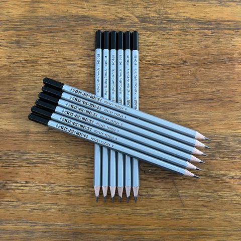 Viết Chì Gỗ Mỹ Thuật 3B 7”12 Cây 8000-3B Acmeliae