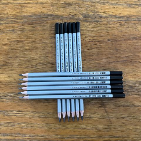 Viết Chì Gỗ Mỹ Thuật 5B 7”12 Cây 8000-5B Acmeliae