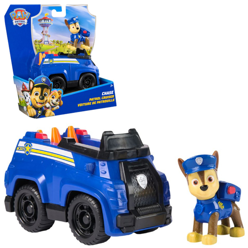 Paw Patrol Xe Cứu Hộ Cơ Bản Paw Patrol - Chase V25 6071210 (Vta)