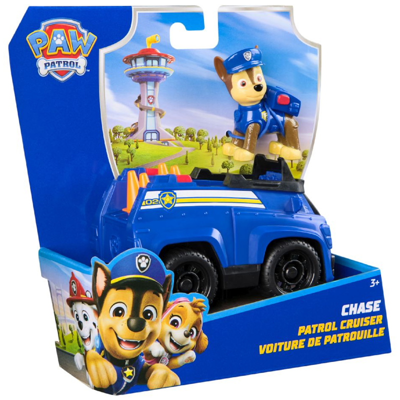 Paw Patrol Xe Cứu Hộ Cơ Bản Paw Patrol - Chase V25 6071210 (Vta)