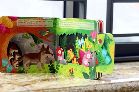 SÁCH CHUYỂN ĐỘNG-CẬU BÉ RỪNG XANH