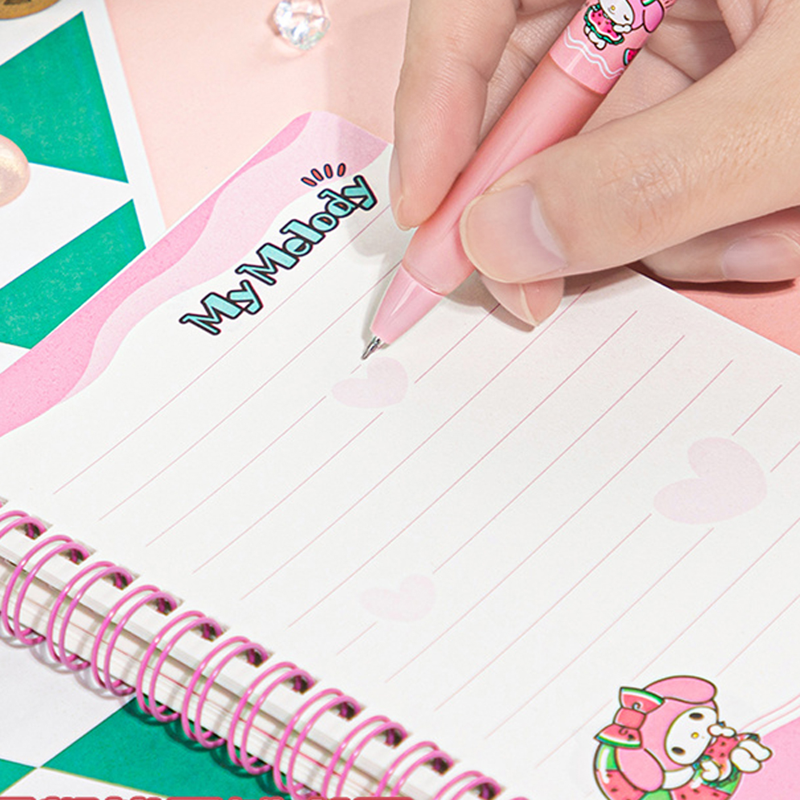 Sanrio - Sổ Tay Lò Xo A6 Bìa Nhũ 103*148mm Gubkt81549 Sr (Giao mẫu ngẫu nhiên)