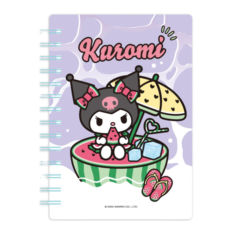 Sanrio - Sổ Tay Lò Xo A6 Bìa Nhũ 103*148mm Gubkt81549 Sr (Giao mẫu ngẫu nhiên)