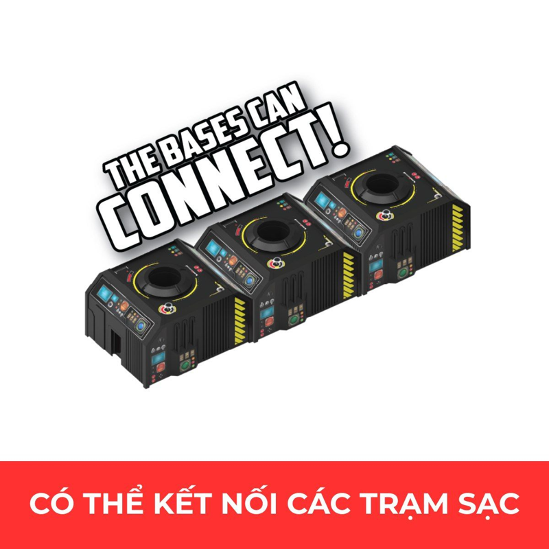 Vecto Đc Con Quay Lốc Xoáy & Trạm Sạc Năng Lượng (Xanh Tốc Độ) VT150/CY