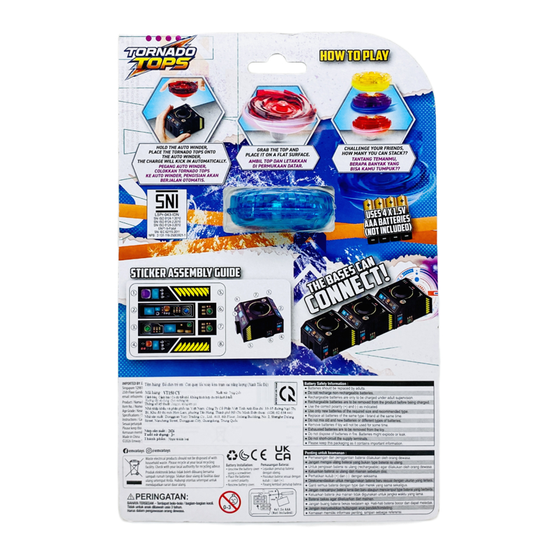Vecto Đc Con Quay Lốc Xoáy & Trạm Sạc Năng Lượng (Xanh Tốc Độ) VT150/CY