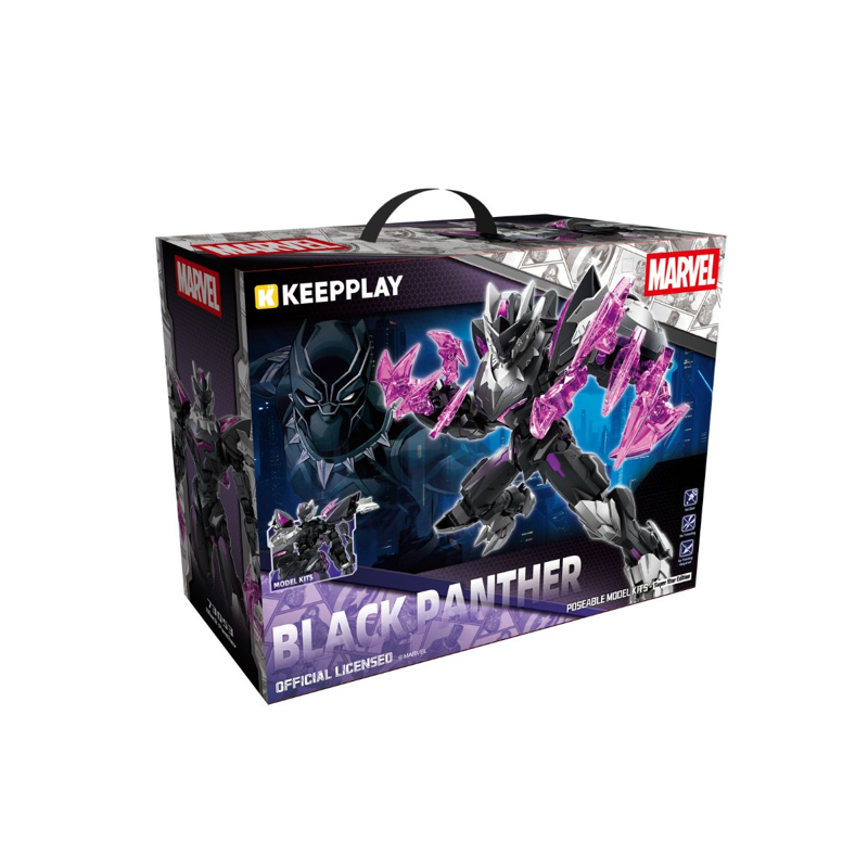 Keepplay Mô Hình Lắp Ráp Marvel Mecha Black Panther 73053