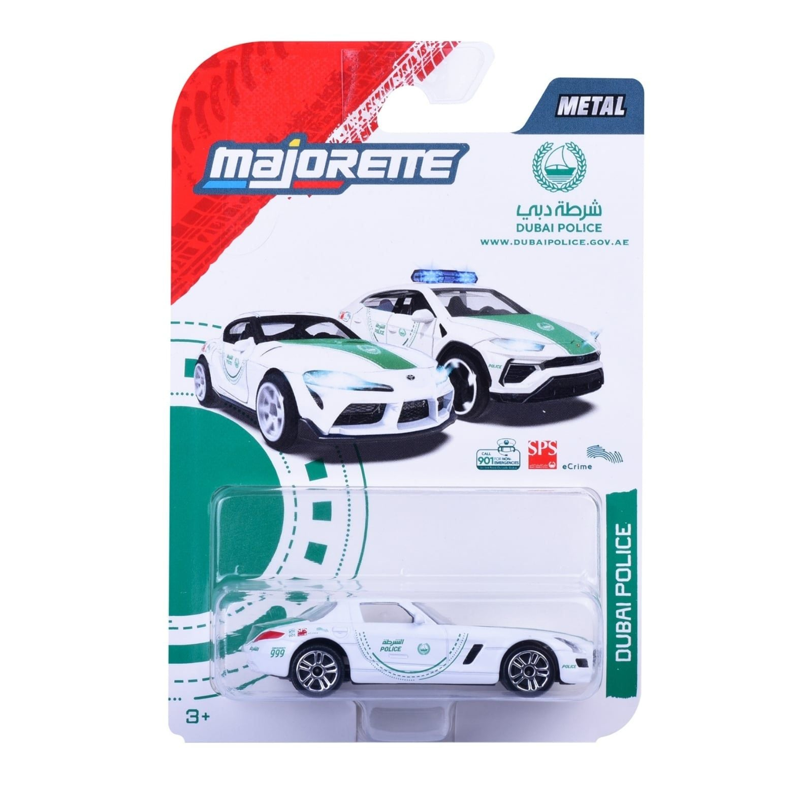 Majorette 8503100001B47 Xe Mô Hình Dubai Police Mercedes-Benz SLS AMG