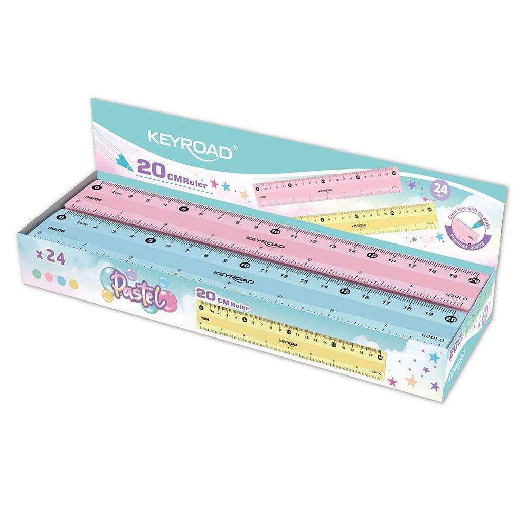 THƯỚC 20CM PASTEL KR972537  H/24