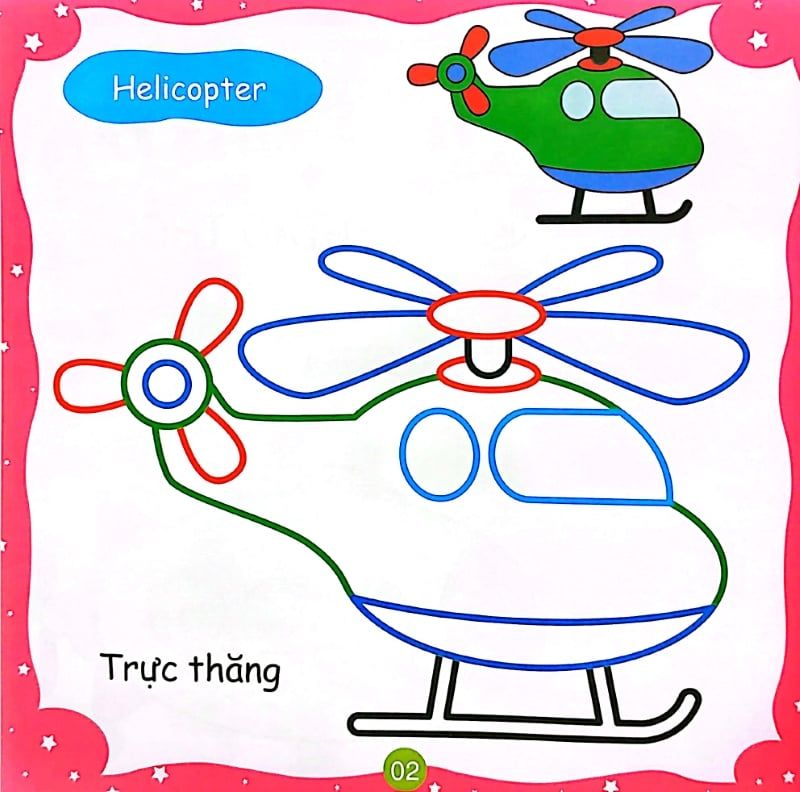 (KSD-893523001200) Bé Tô Màu Sáng Tạo - Phương Tiện Giao Thông