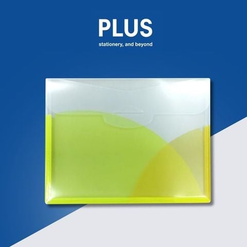 Plus - Túi Đựng Hồ Sơ A4 E Ngang (Vàng) 89-V103