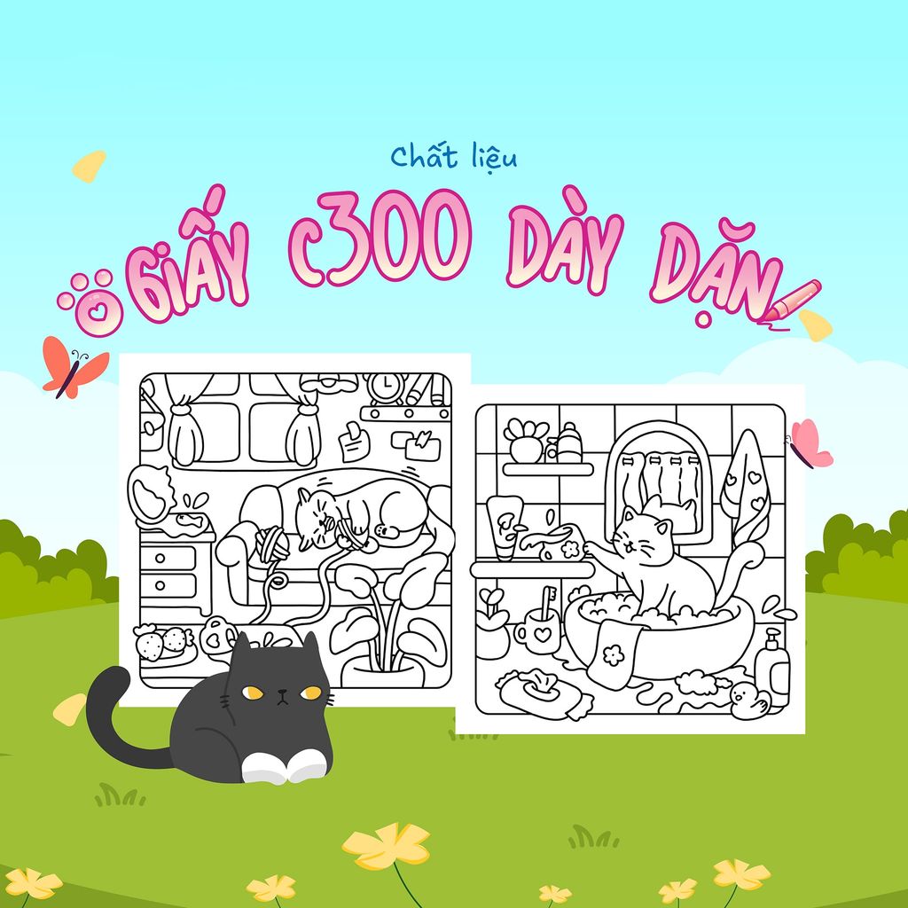 Đảo Mèo - Sách Tô Màu Cho Người Yêu Mèo