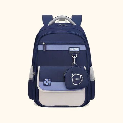 Sun Eight - Ba Lô Cấp 1 17inch Blue Black 22332 (Giao mẫu ngẫu nhiên)
