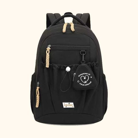 Sun Eight - Ba Lô Cấp 2 18.5inch Black 8642