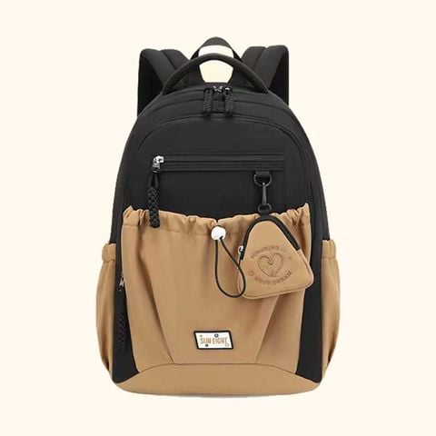 Sun Eight - Ba Lô Cấp 2 18.5inch Brown 8642