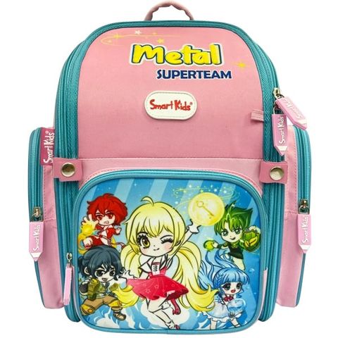 Ba lô Chống Gù Super Team-Metal B-009 - Hồng
