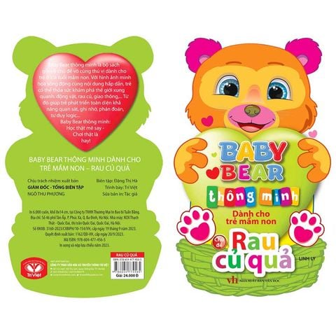 Baby Bear Thông Minh Dành Cho Trẻ Mầm Non - Rau Củ Quả