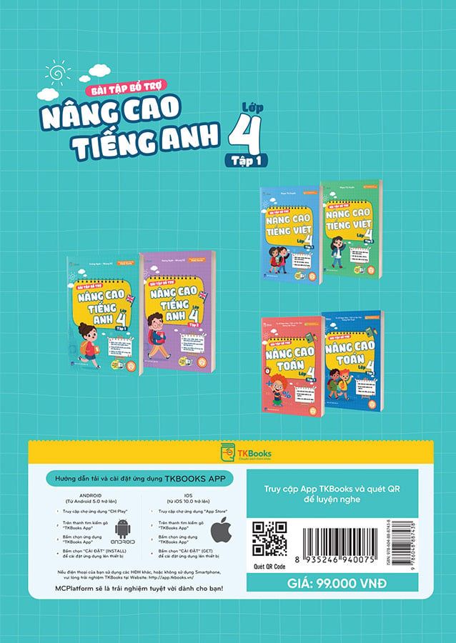 Bài Tập Bổ Trợ Nâng Cao Tiếng Anh Lớp 4 Tập 1 (Global success)