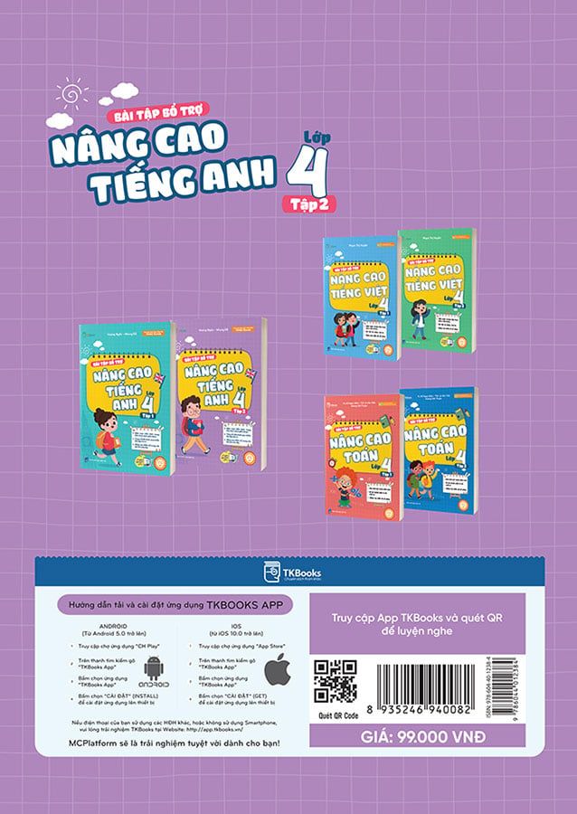 Bài Tập Bổ Trợ Nâng Cao Tiếng Anh Lớp 4 Tập 2 (Global success)