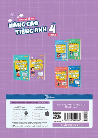 Bài Tập Bổ Trợ Nâng Cao Tiếng Anh Lớp 4 Tập 2 (Global success)