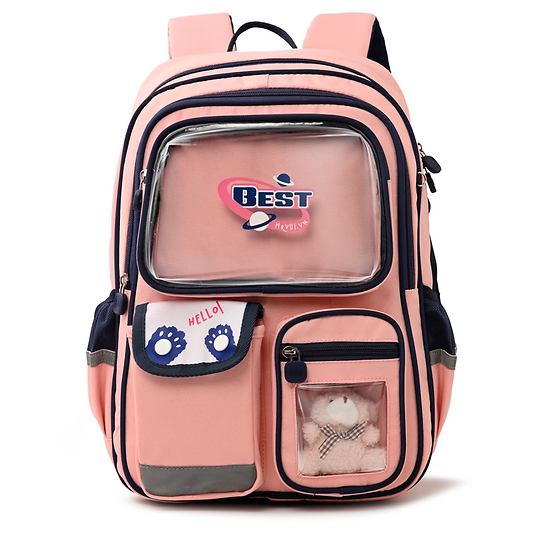 Ba Lô Học Sinh 994 Hồng Cam-Xanh Đen