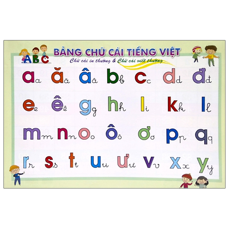 Bảng Chữ Cái Tiếng Việt Và Số Đếm Từ 1 Tới 100