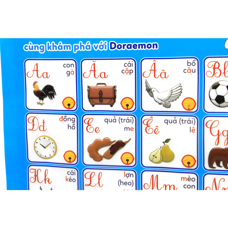 Bảng Điện Tử Chữ Cái Tiếng Việt & Số Với Doraemon LT21