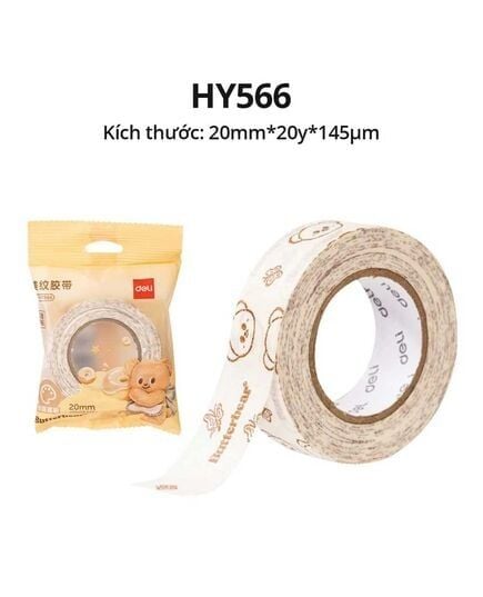 Băng Dính Giấy Deli HY566