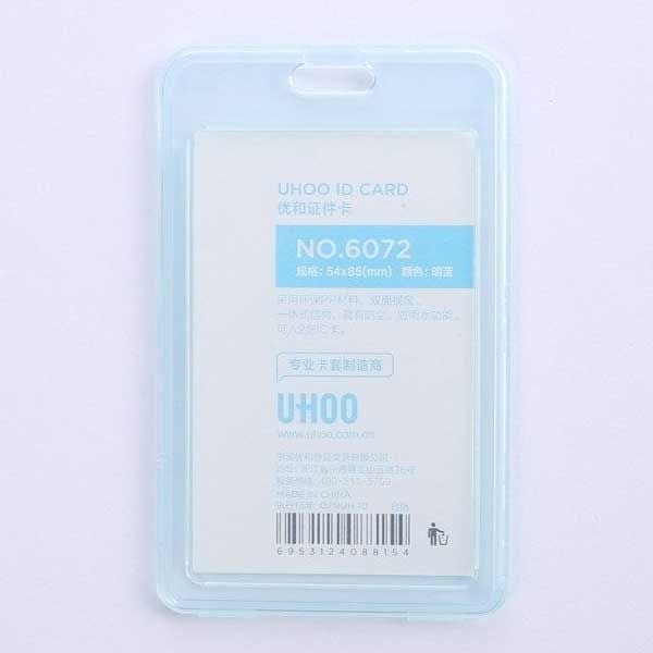 Bảng Tên Nhựa Kèm Dây Uhoo Dọc Trắng 6072