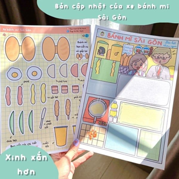 Bộ Tranh Tương Tác Cô Tiên Xanh - Bánh Mì Sài Gòn