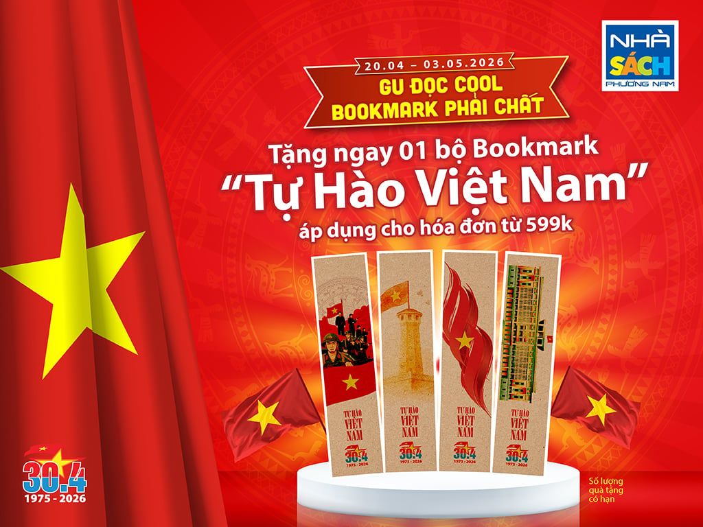 [QUÀ TẶNG KHÔNG BÁN] Bookmark “Tự Hào Việt Nam 30/04
