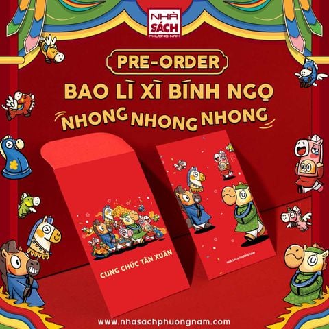 Bao Lì Xì Bính Ngọ - Nhong Nhong Nhong (5 bao/xấp)