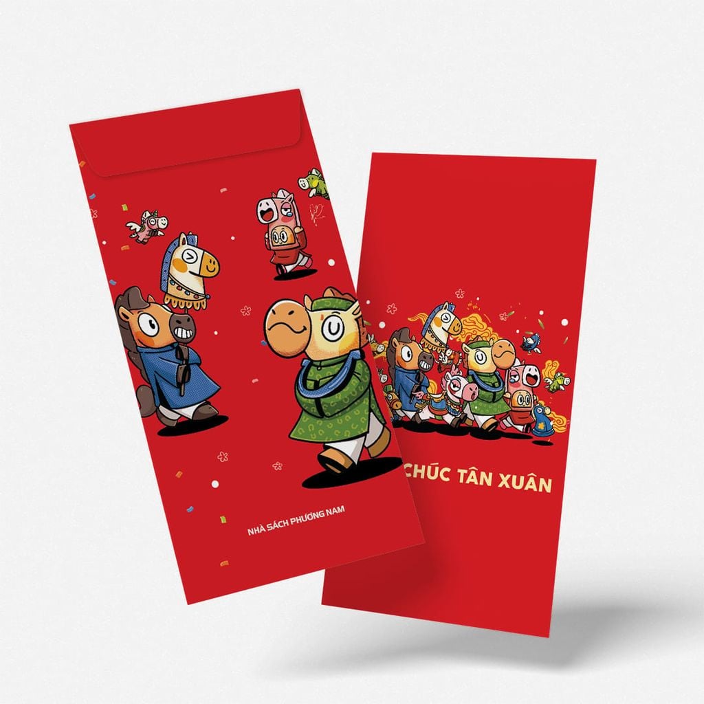 Pre-order Bao Lì Xì Bính Ngọ - Nhong Nhong Nhong (5 bao/xấp) - Ngày bán: 26/01