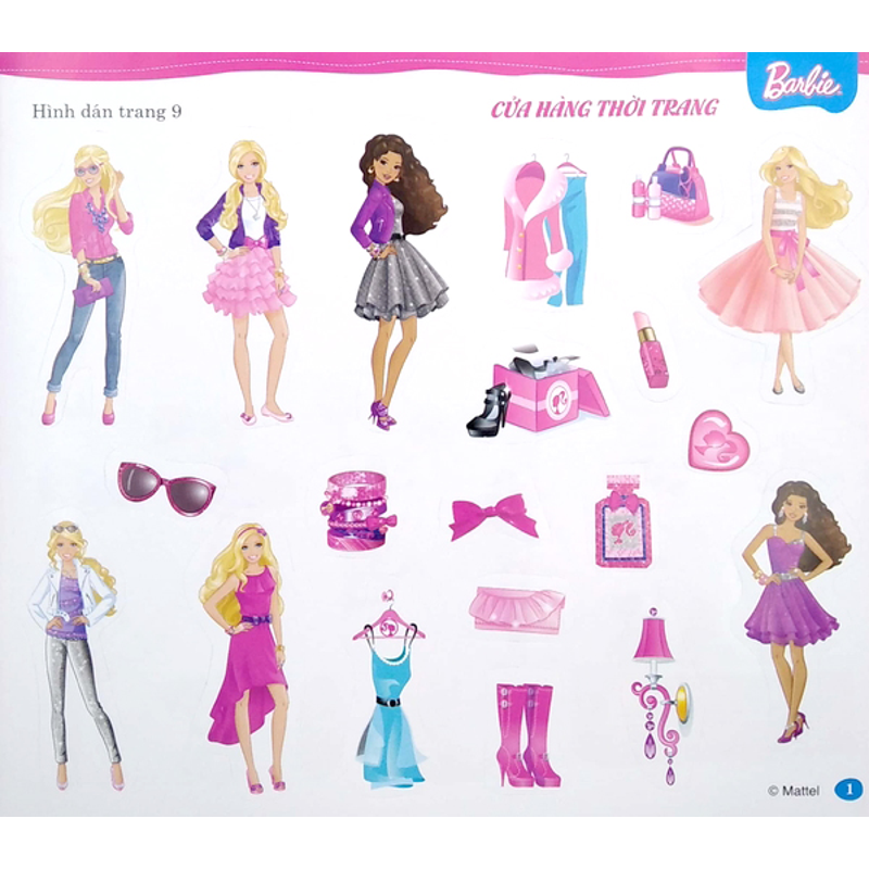Barbie-Bộ Sách Dán Hình-Cuộc Sống Nhiều Biềm Vui T2