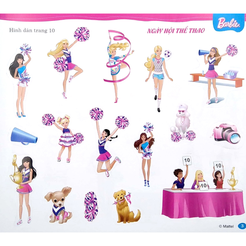 Barbie-Bộ Sách Dán Hình-Cuộc Sống Nhiều Biềm Vui T2