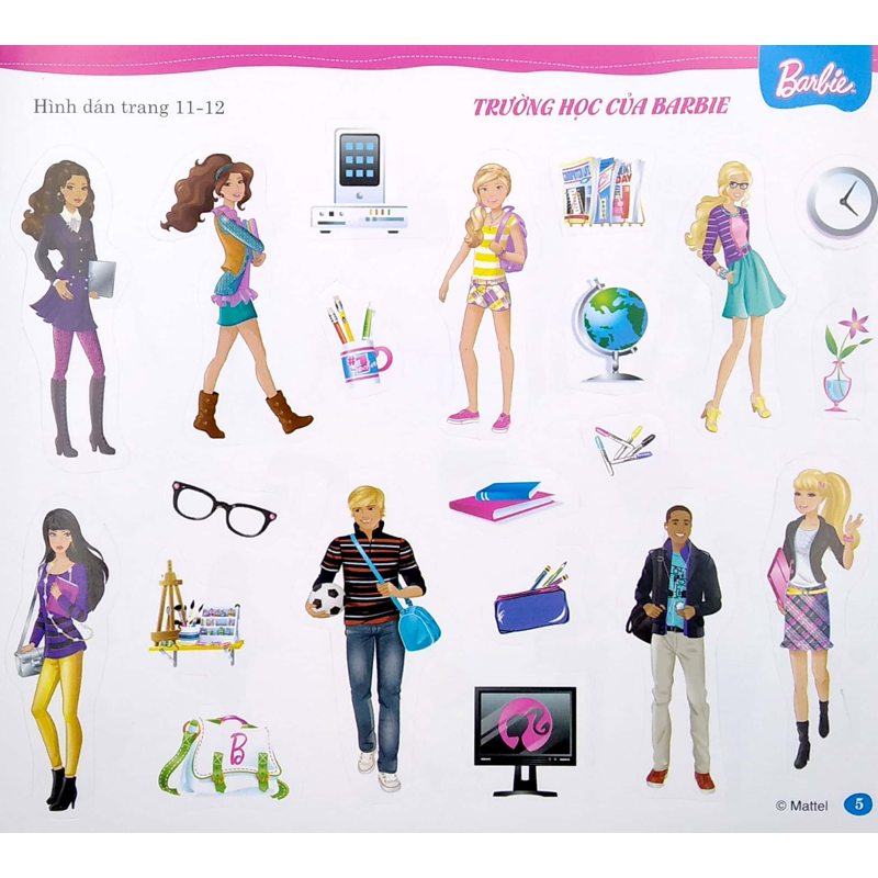 Barbie - Bộ Sách Dán Hình - Cuộc Sống Nhiều Niềm Vui Tập 1