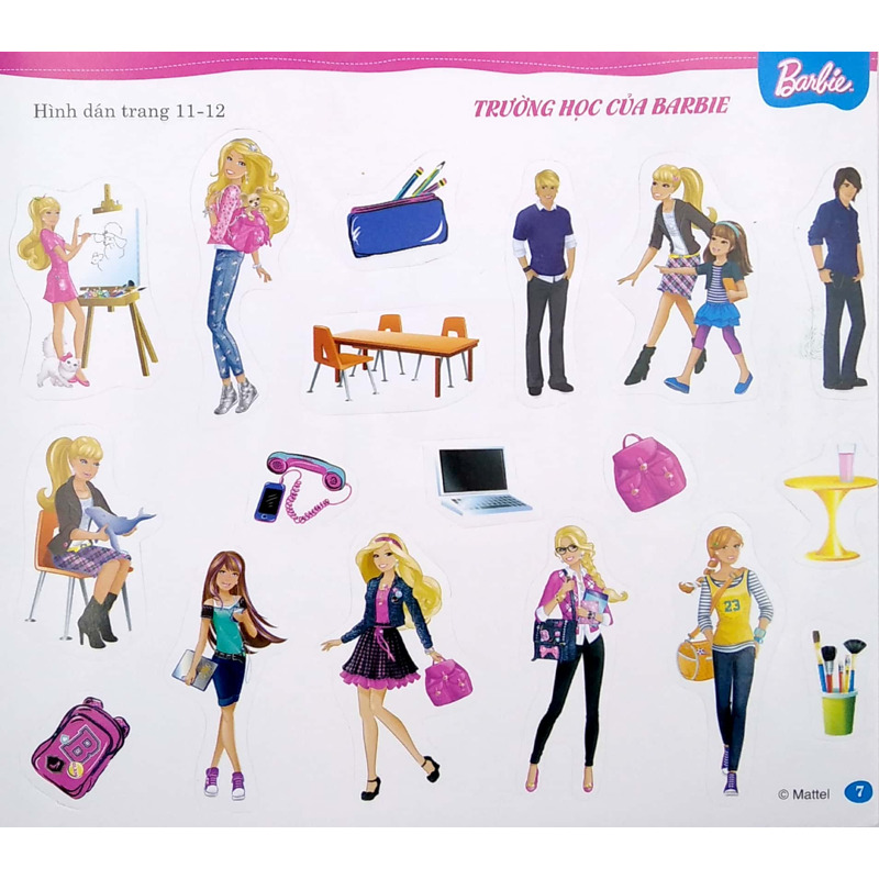 Barbie - Bộ Sách Dán Hình - Cuộc Sống Nhiều Niềm Vui Tập 1