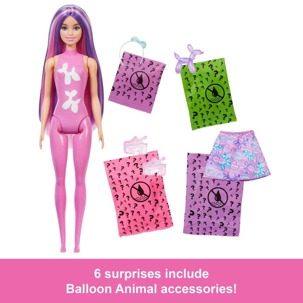 Barbie Búp Bê Barbie Đổi Màu - Phiên Bản Bong Bóng Thú Cưng JFV58 (Giao mẫu ngẫu nhiên)
